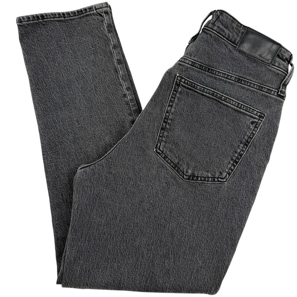 Madewell The Curvy Perfect Vintage Jean 27 High Rise Black Denim Straight Leg